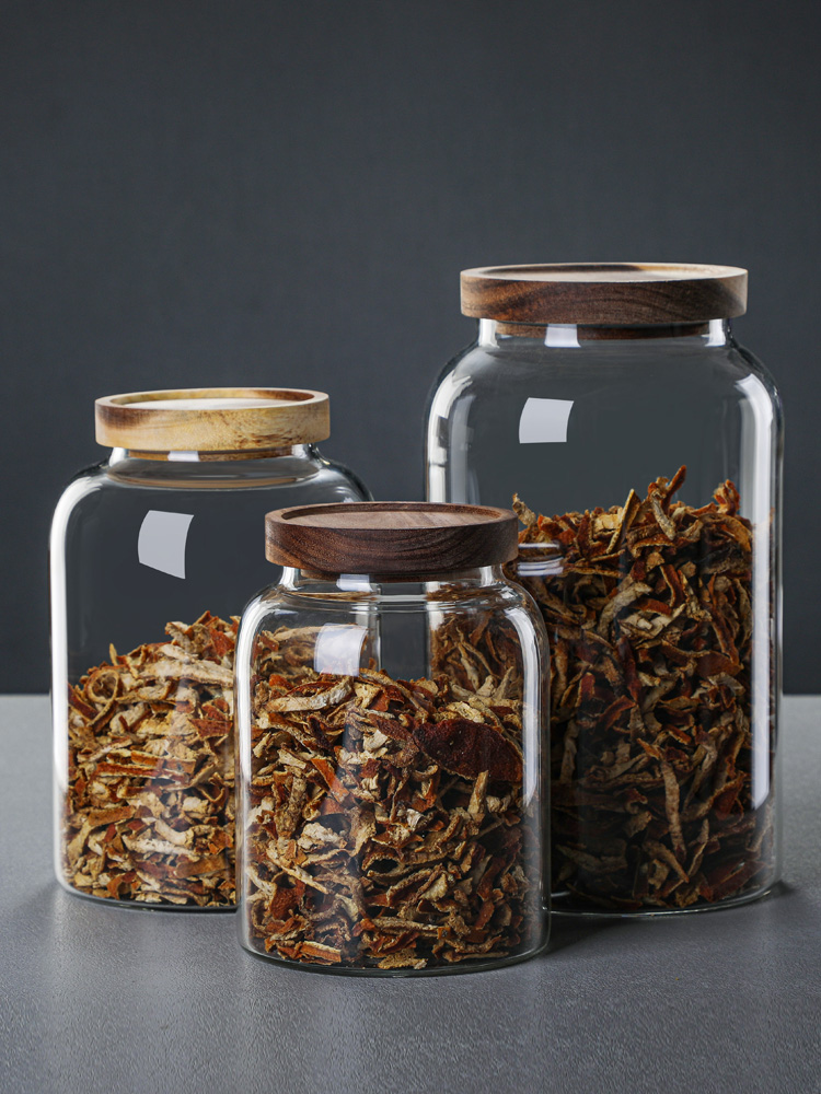 Coffee Tea Canister Set - Glazen voorraadpot met deksel Grote verzegelde