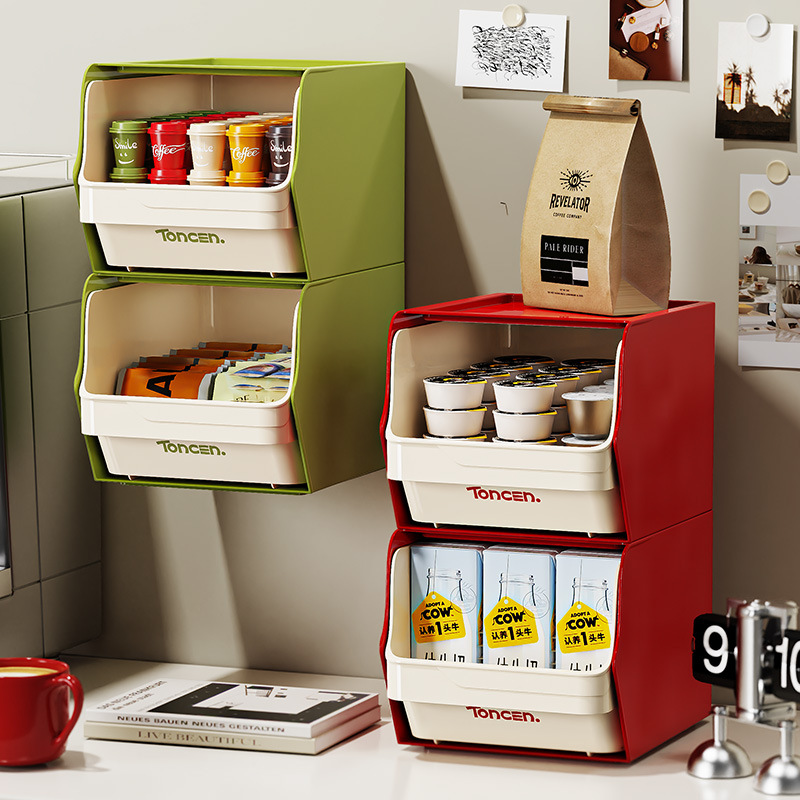 Coffee Capsule Holder - Houder voor koffiecapsules Gestapelde desktop opbergdoos