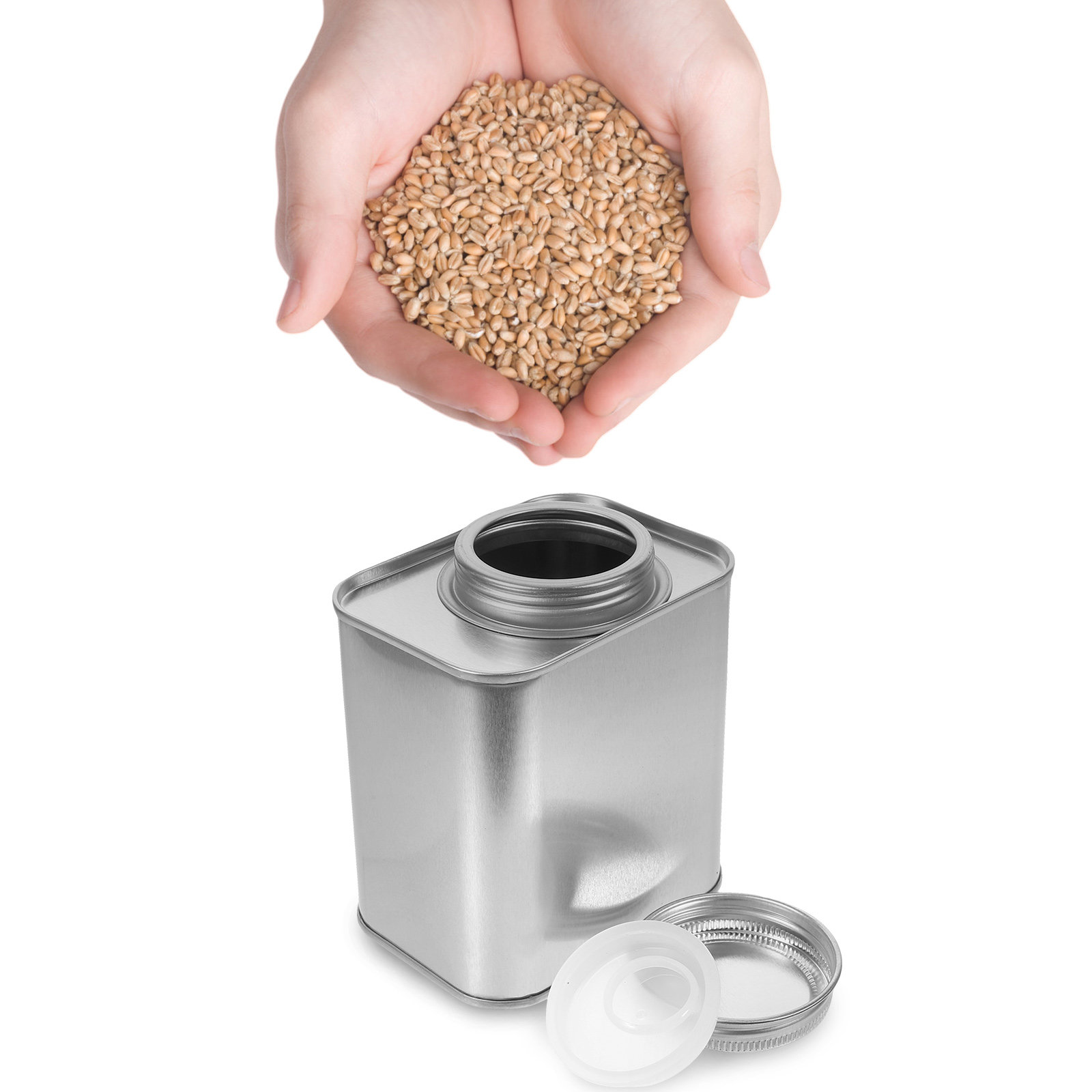 Coffee Tea Canister Set - 4-delige set lekvrije blikken, luchtdichte bewaarpotten