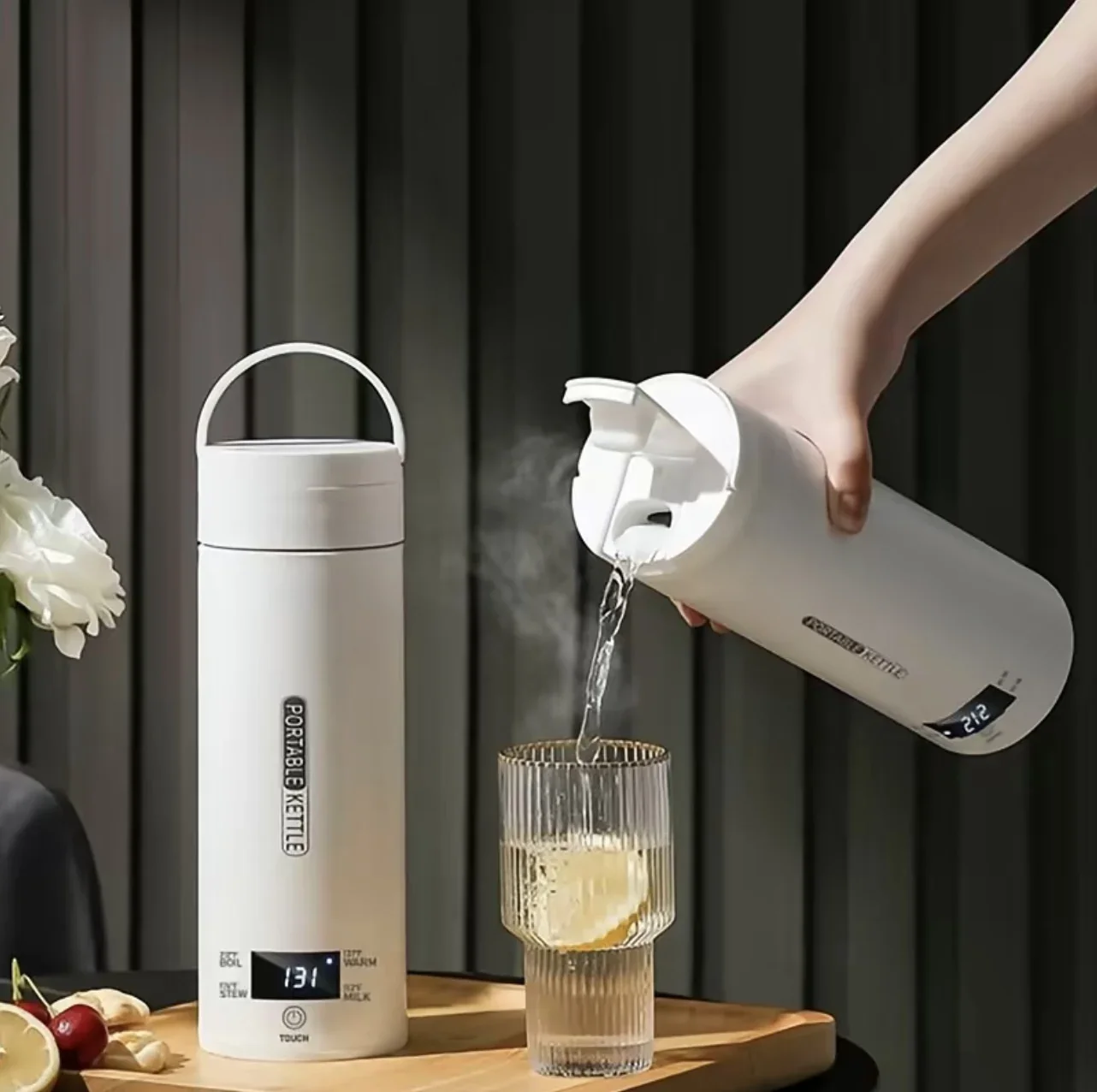 Coffee Tea Menu - 450ML Elektrische Waterkoker Draagbare Thee- en