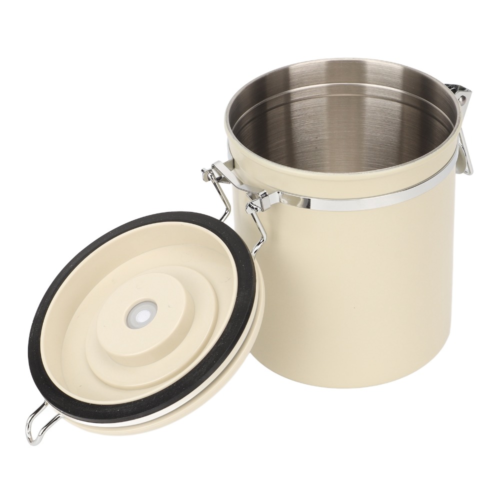 Coffee Tea Canister Set - Praktische 304 roestvrijstalen koffiebus 1,2L /