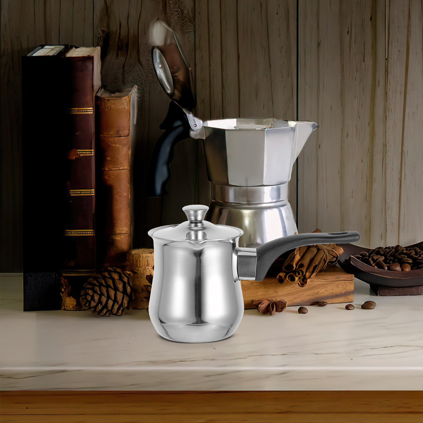 Roestvrijstalen Turkse koffiek - Coffee Tea Pot recensie en prijs