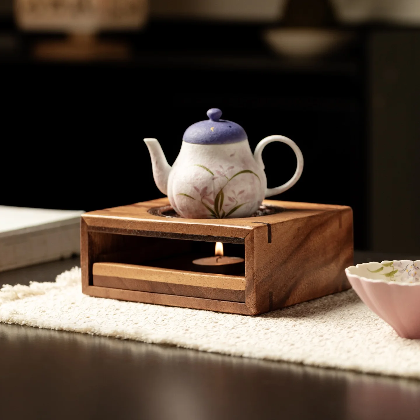 Walnoot Warme Thee Kachel Kaar - Coffee Tea Warmer recensie en prijs