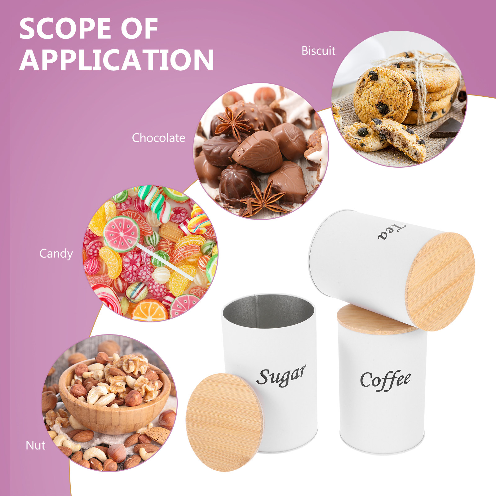 3 stuks luchtdichte ronde voor - Coffee Tea And Bean recensie en prijs