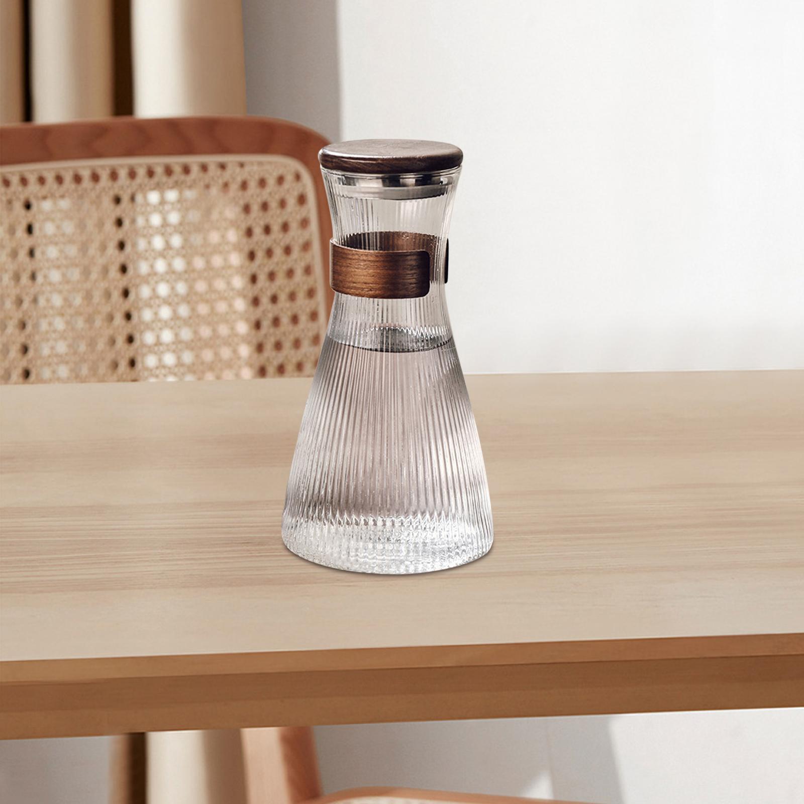 Glazen kan met walnoot deksel, - Cold Brew Jar recensie en prijs