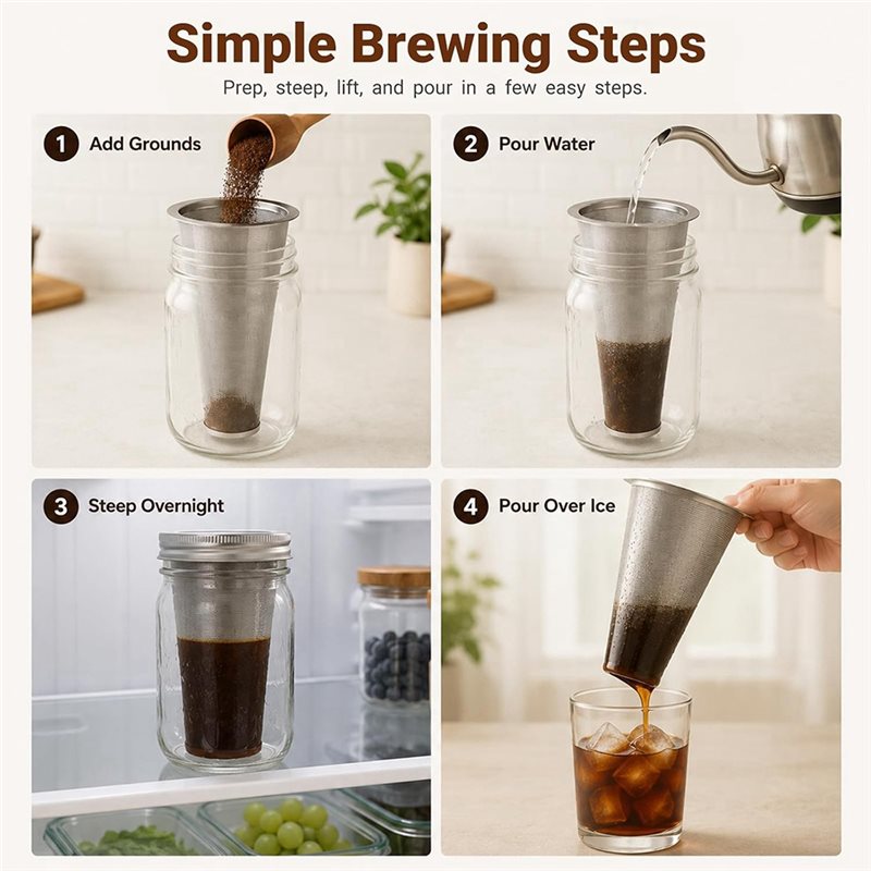 A96K – Koffiefilter voor cold  - Cold Brew Jar recensie en prijs