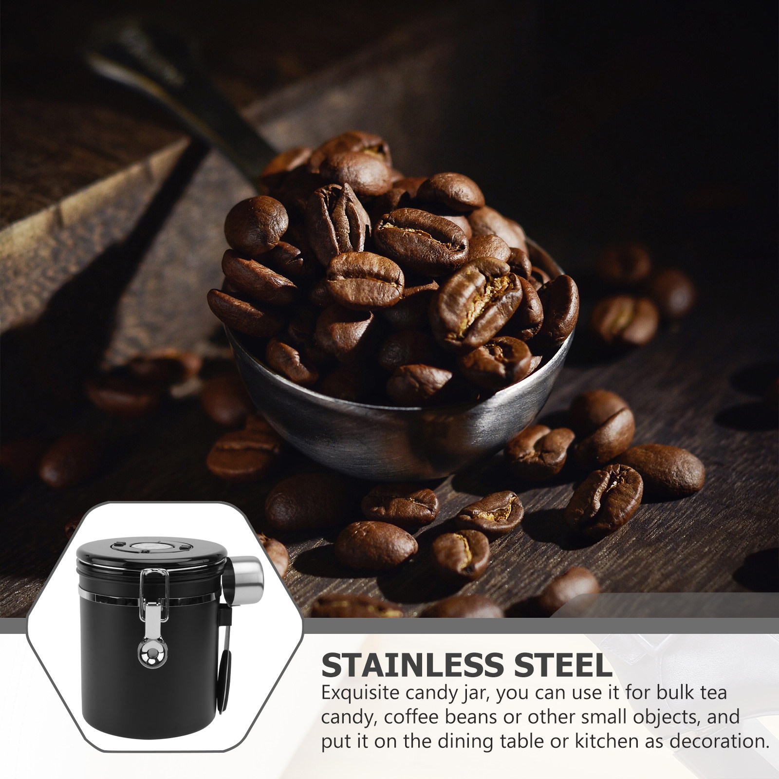 1 stuks koffiebonen opbergcont - Coffee Tea And Bean recensie en prijs