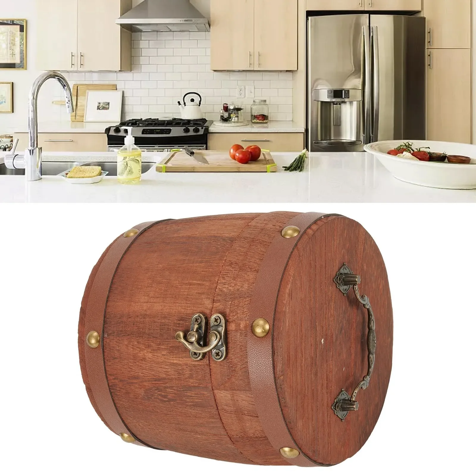 1 Pc Draagbare Thee Houten Vat - Coffee Tea Bean Leaf recensie en prijs