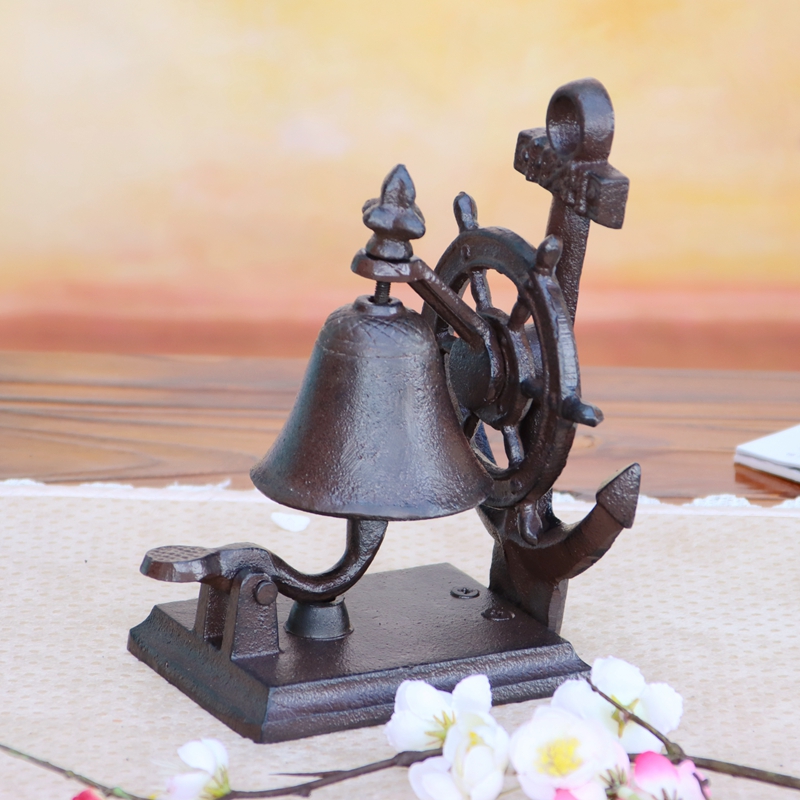 Vintage gietijzeren handbel, i - Coffee Tea Shop recensie en prijs