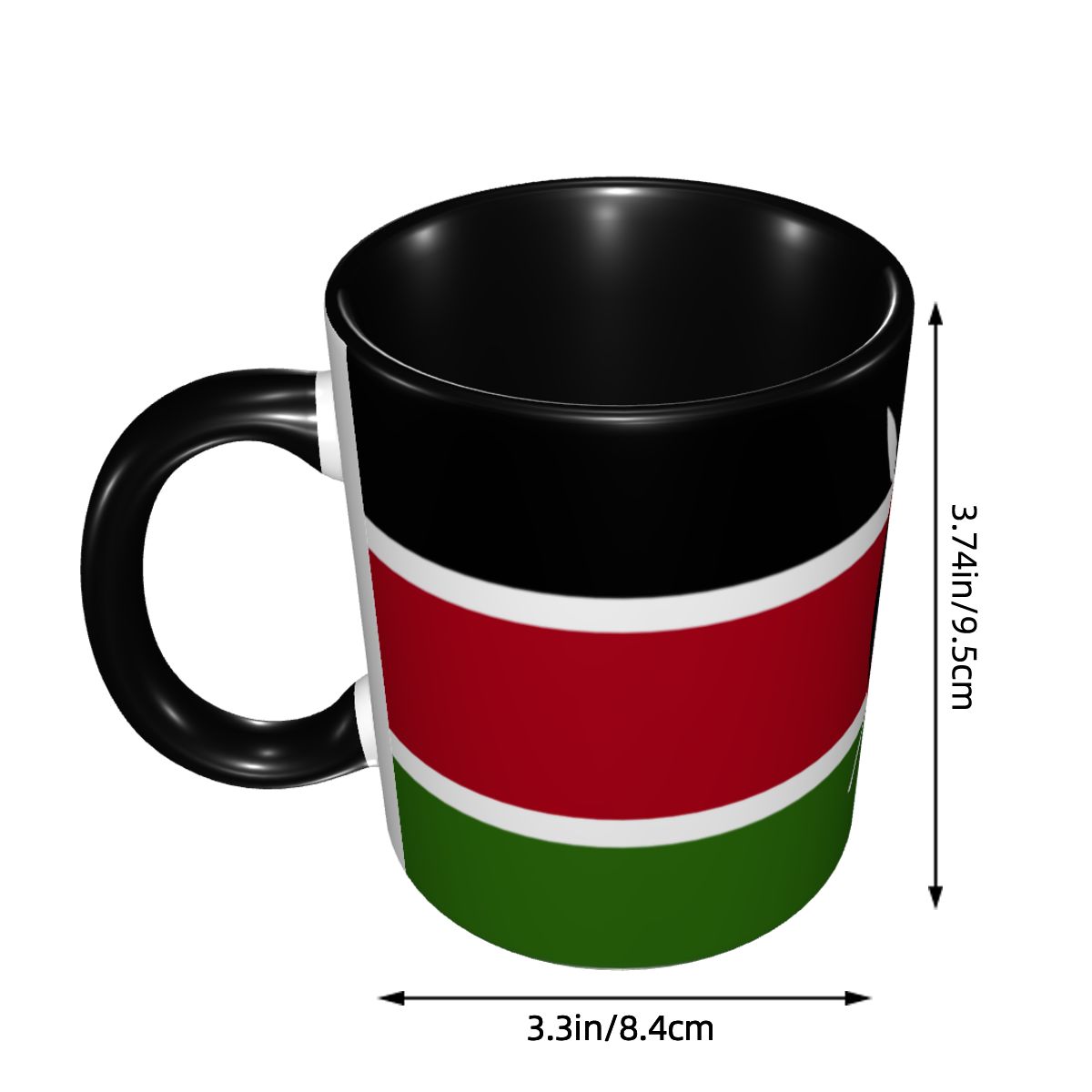 Kenia vlag koffiemok DIY aange - Coffee Tea Kenya recensie en prijs