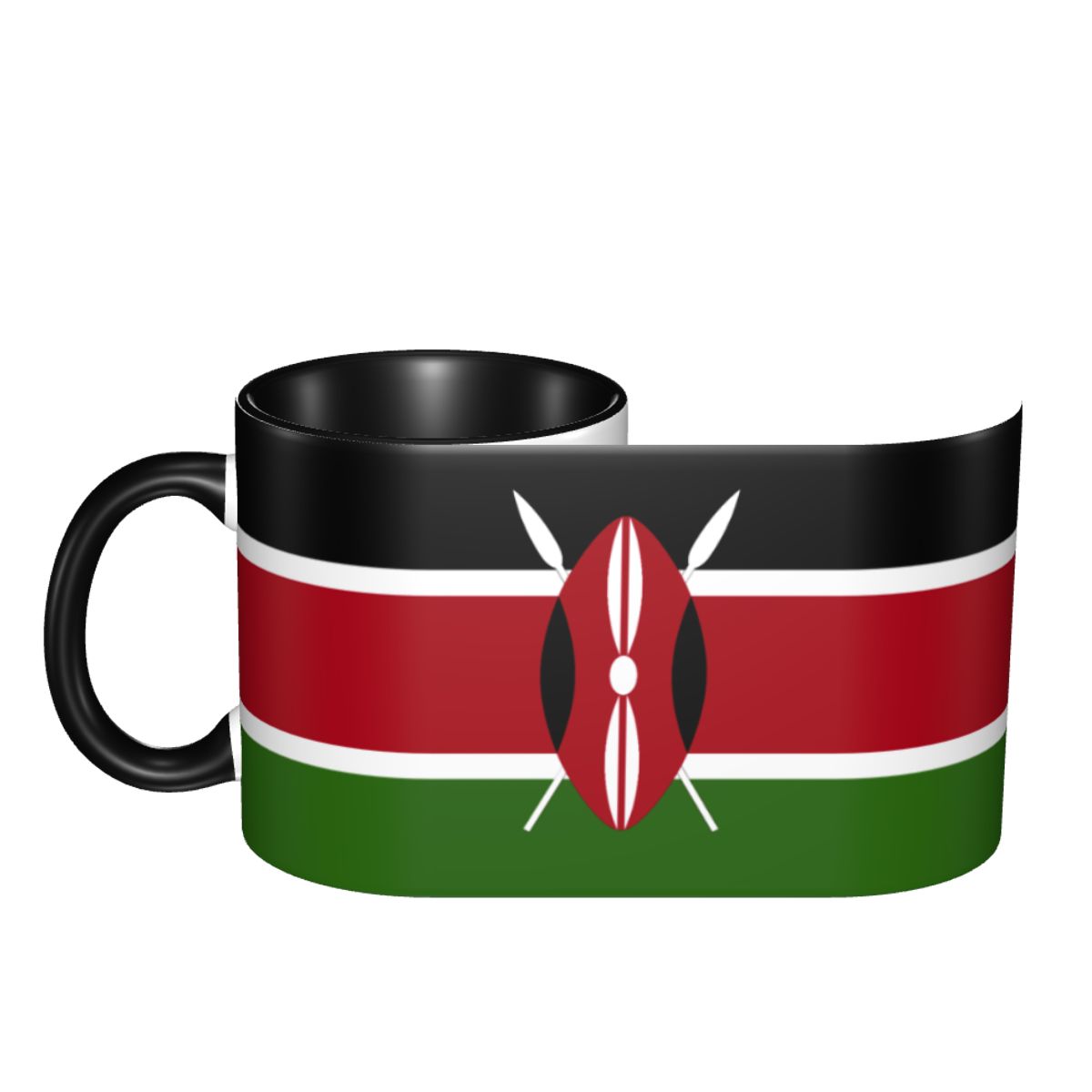 Kenia vlag koffiemok DIY aange - Coffee Tea Kenya recensie en prijs