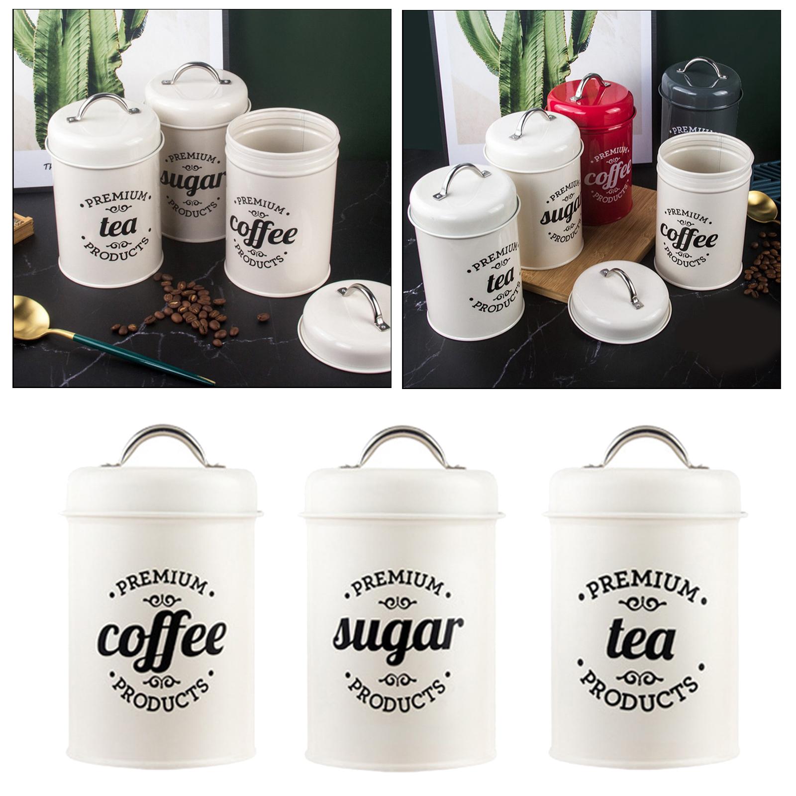 Metalen keukenblikjesset voor  - Coffee Tea Canister Set recensie en prijs