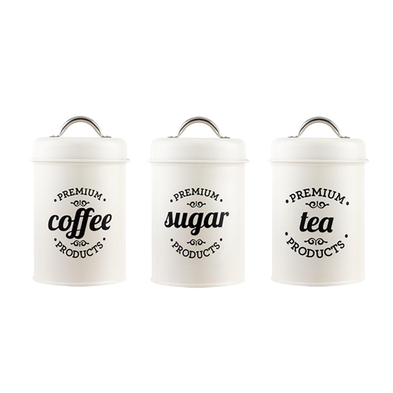 Metalen keukenblikjesset voor  - Coffee Tea Canister Set recensie en prijs