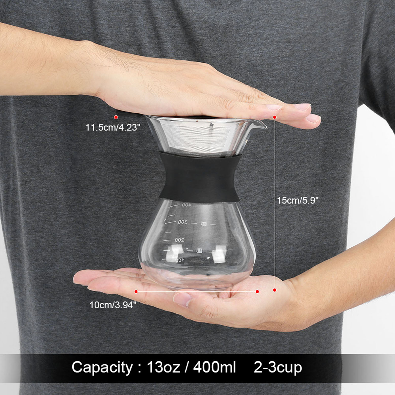400Ml Handmatig Over Het Koffi - Cold Brew Jar recensie en prijs