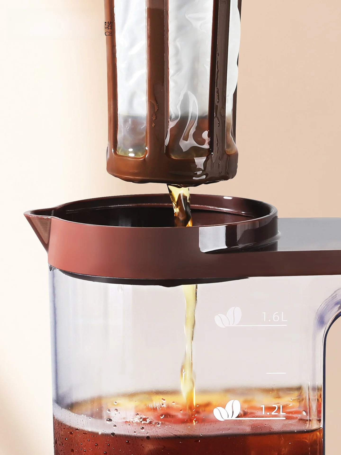 Grote plastic koude-brew koffi - Coffee Tea Pot recensie en prijs